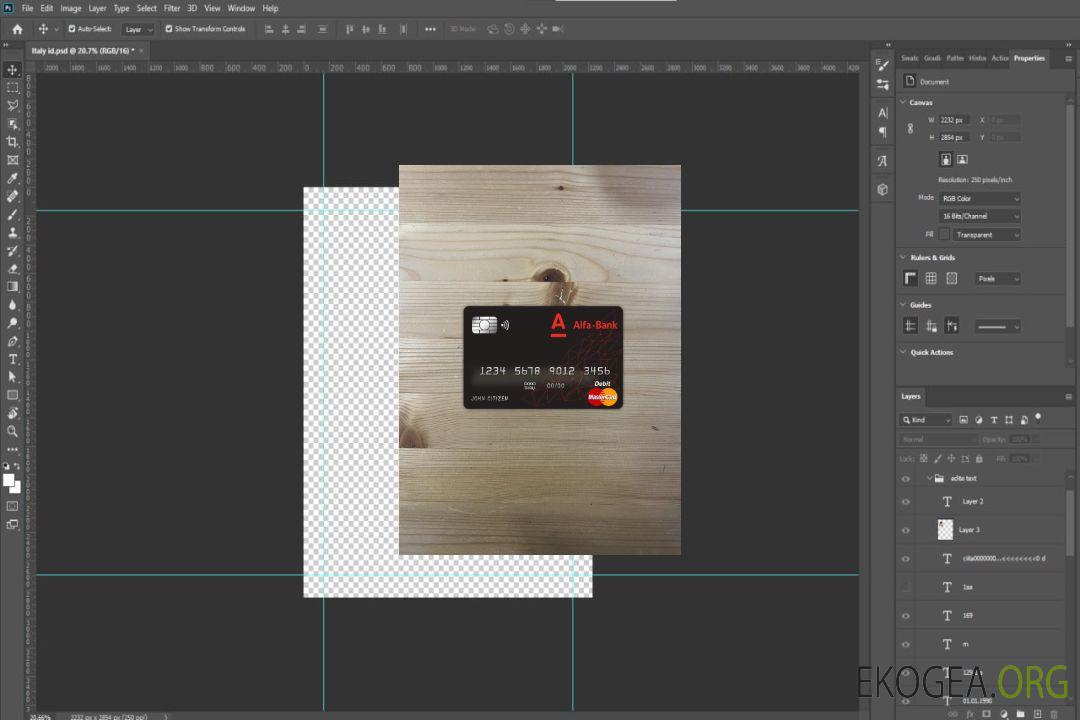 Biélorussie Alfa Bank Master Card photolook avant template